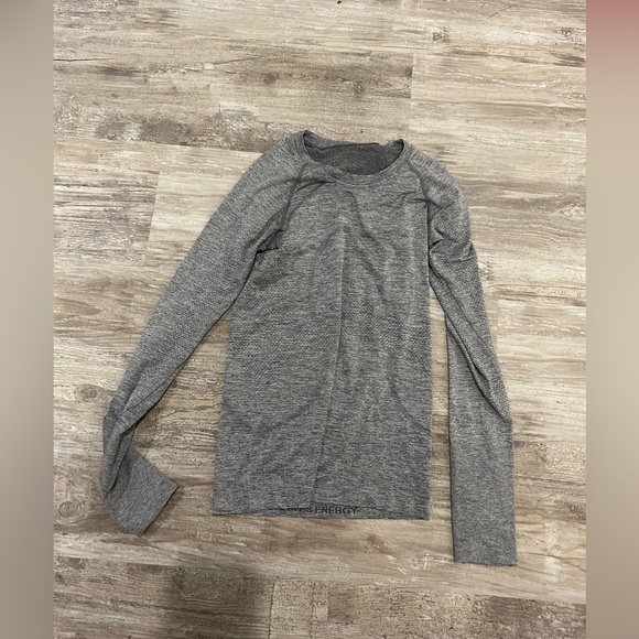 Lululemon swiftly tech long sleeve 4 slate/white light grey - Picture 2 of 2